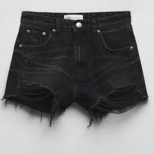 Zara Black Jean Shorts